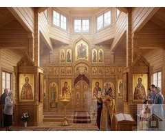Дерев'яна церква зі зрубу під ключ - 6