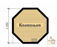 Дерев'яна церква зі зрубу під ключ - 7
